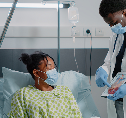 Doctor consulting with a patient